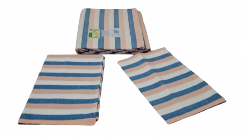 BEDSHEET STRIPE 90X108 2 PILLOW COVER